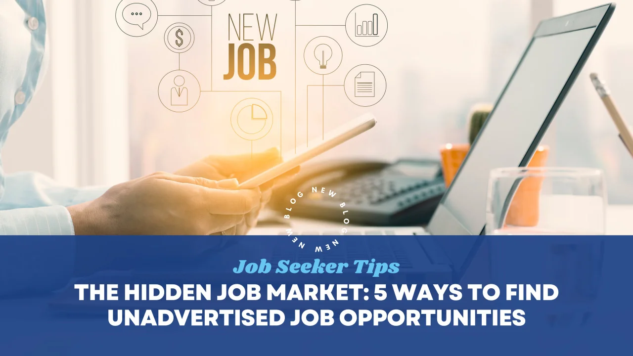 Professional discovering hidden job market opportunities through networking